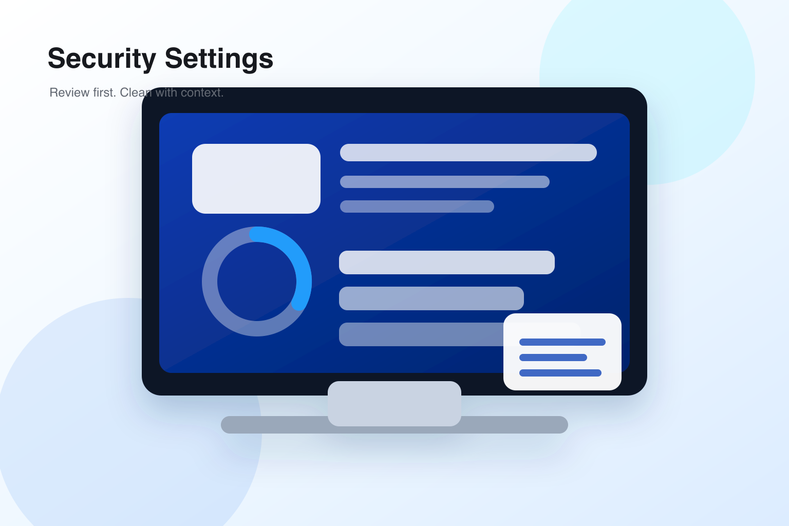 Security Settings illustration for Mac security settings.