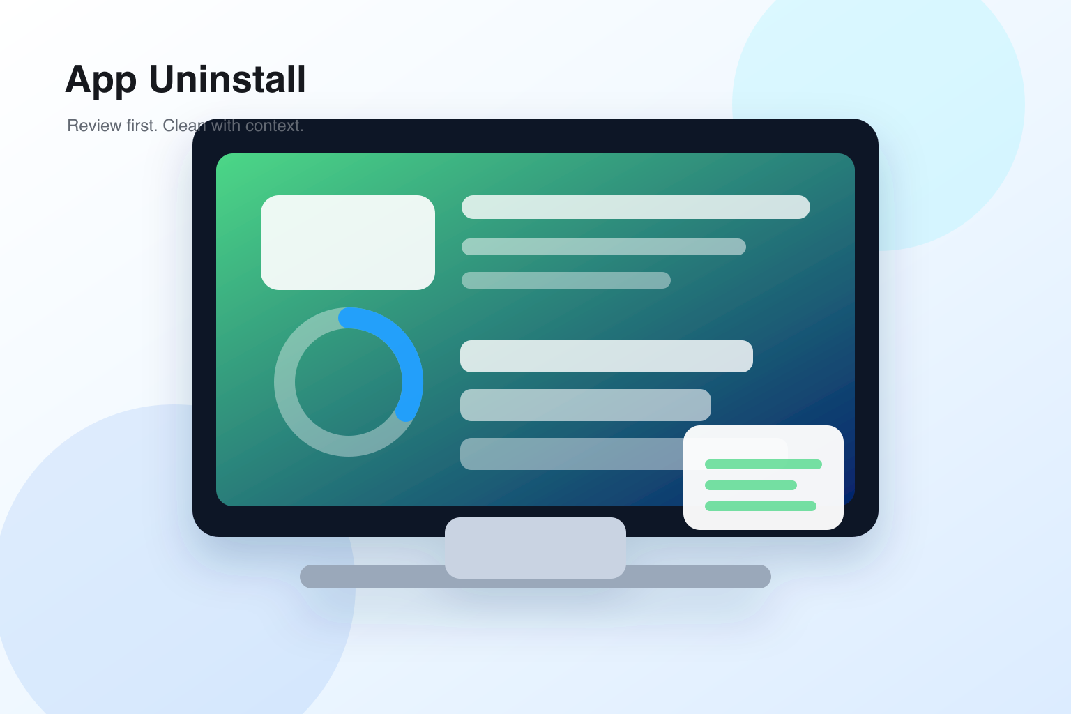App Uninstall illustration for uninstall Mac apps completely.